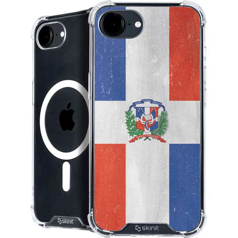 Dominican Republic Flag Distressed iPhone 16e MagSafe Case