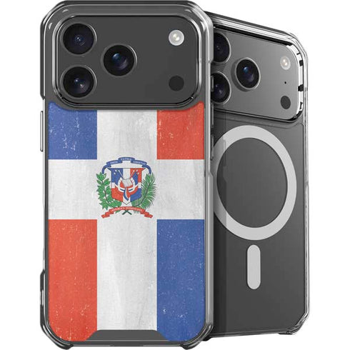 Dominican Republic Flag Distressed iPhone 18 Pro MagSafe Case