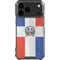 Dominican Republic Flag Distressed iPhone 18 Pro Max Clear Case