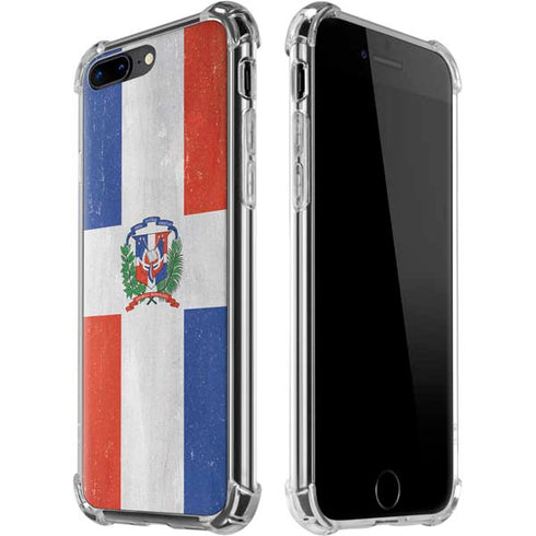 Dominican Republic Flag Distressed iPhone Cases