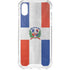 Dominican Republic Flag Distressed iPhone XS Clear Case