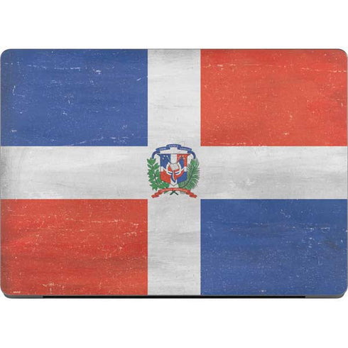 Dominican Republic Flag Distressed Apple MacBook Pro 14-inch Skin