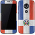 Dominican Republic Flag Distressed Moto E5 Play Skin