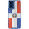 Dominican Republic Flag Distressed Moto G Play 4G (2024) Clear Case