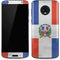 Dominican Republic Flag Distressed Moto G6 Skin