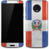 Dominican Republic Flag Distressed Moto G6 Skin