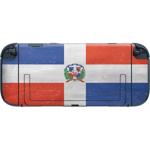Dominican Republic Flag Distressed Nintendo Switch 2 (2025) with Joy-Con Skin