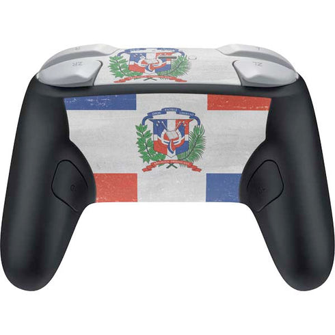 Dominican Republic Flag Distressed Nintendo Switch 2 (2025) Pro Controller Skin