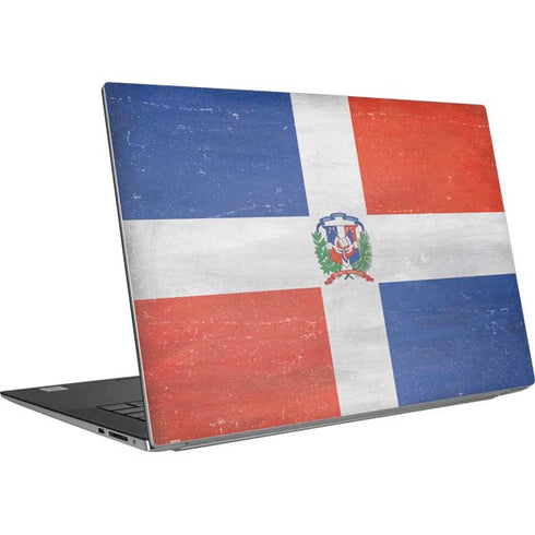 Dominican Republic Flag Distressed Dell XPS Skin