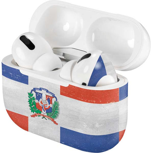 Dominican Republic Flag Faded AirPods Skins