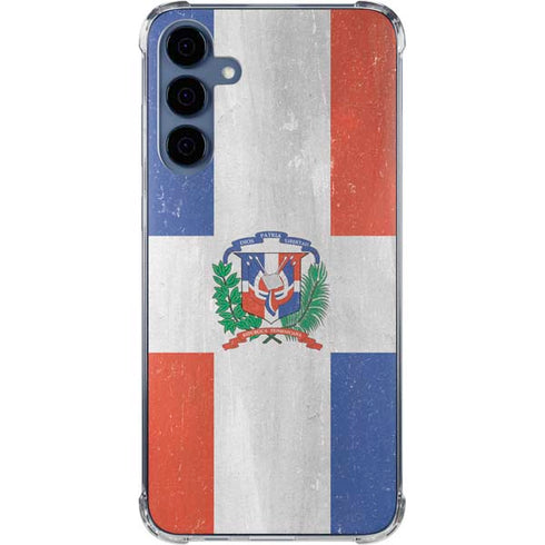 Dominican Republic Flag Faded Galaxy A35 5G Clear Case
