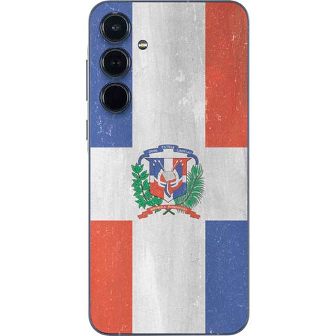 Dominican Republic Flag Faded Galaxy A35 5G Skin