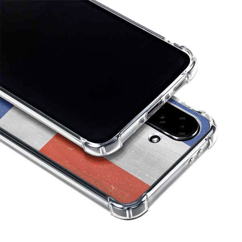 Dominican Republic Flag Faded Galaxy A36 5G Clear Case