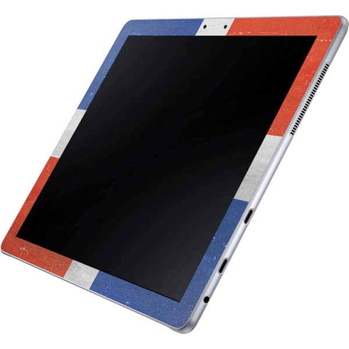 Dominican Republic Flag Faded Galaxy Book 12in Skin