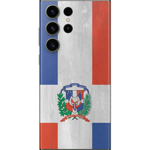 Dominican Republic Flag Faded Galaxy Skins