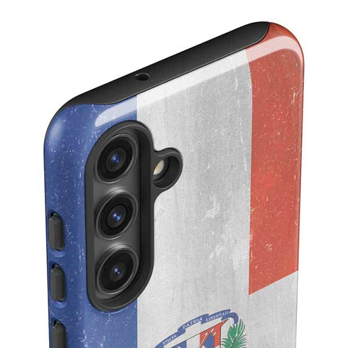 Dominican Republic Flag Faded Galaxy S25 Plus Impact Case