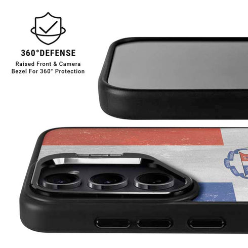 Dominican Republic Flag Faded Galaxy S25 Ultra Kickstand Case