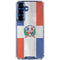 Dominican Republic Flag Faded Galaxy S25 Clear Case