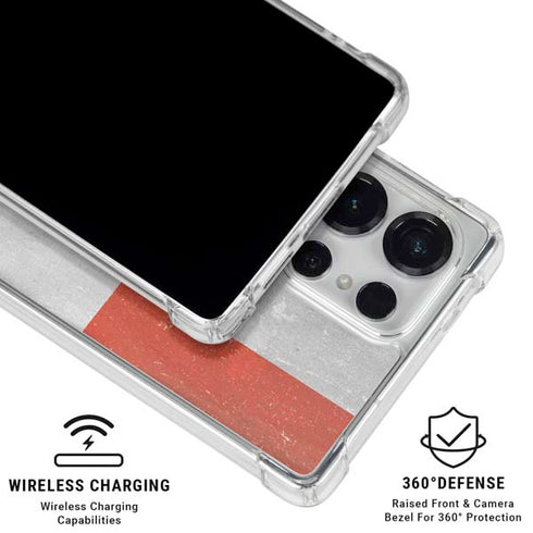 Dominican Republic Flag Faded Galaxy S25 Ultra Clear Case