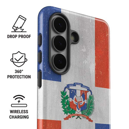 Dominican Republic Flag Faded Galaxy S26 Impact Case