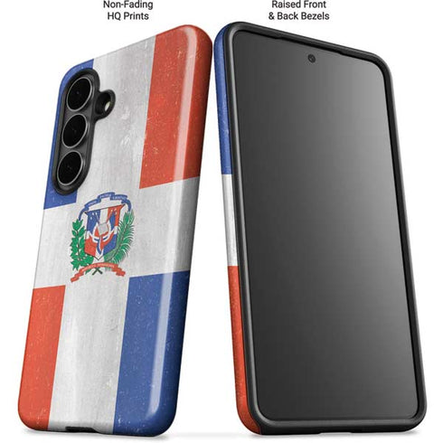 Dominican Republic Flag Faded Galaxy S26 Plus Impact Case