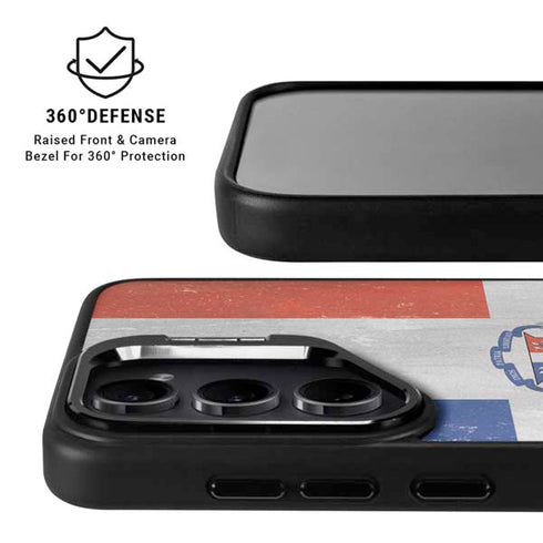 Dominican Republic Flag Faded Galaxy S26 Plus Kickstand Case