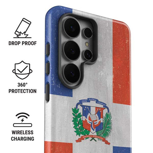 Dominican Republic Flag Faded Galaxy S26 Ultra Impact Case