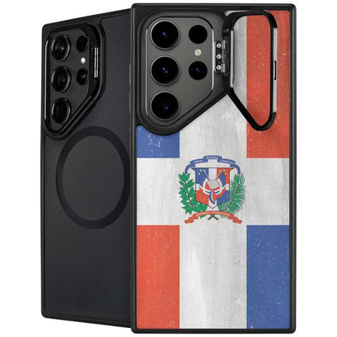 Dominican Republic Flag Faded Galaxy S26 Ultra Kickstand Case