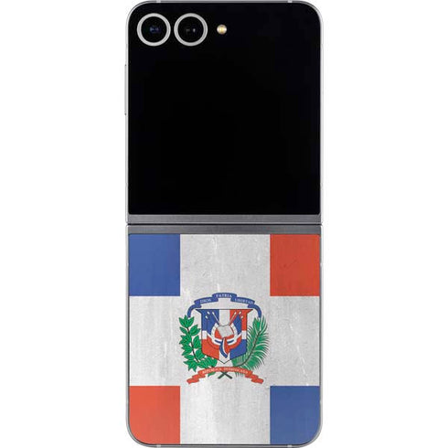 Dominican Republic Flag Faded Galaxy Z Flip6 Skin