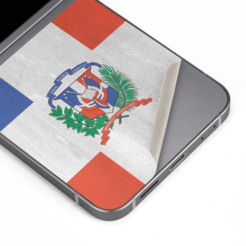 Dominican Republic Flag Faded Galaxy Z Flip6 Skin