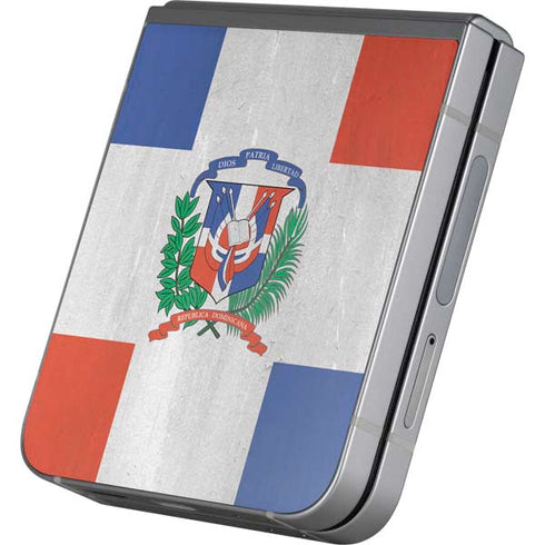 Dominican Republic Flag Faded Galaxy Z Flip6 Skin