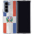 Dominican Republic Flag Faded Galaxy Z Fold5 5G Clear Case