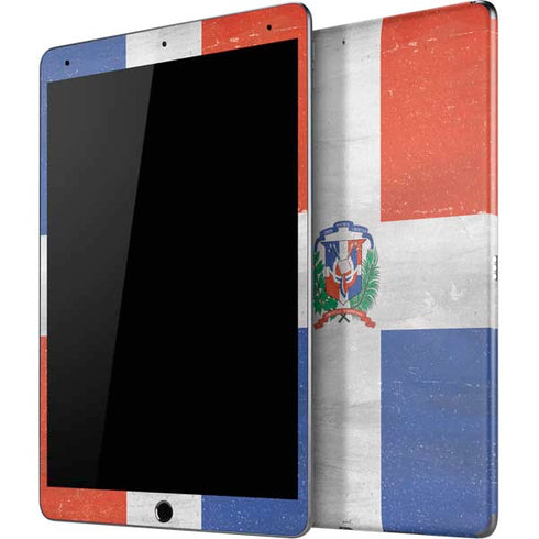 Dominican Republic Flag Faded iPad Skins