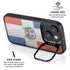 Dominican Republic Flag Faded iPhone 14 Kickstand Case