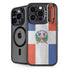 Dominican Republic Flag Faded iPhone 14 Pro Max Kickstand Case