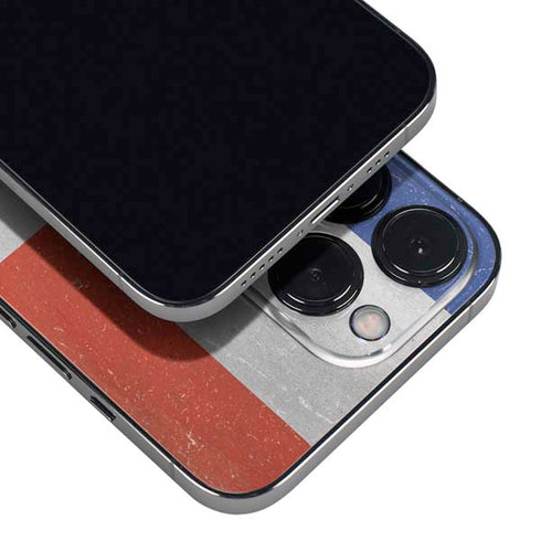 Dominican Republic Flag Faded iPhone 15 Pro Max Skin