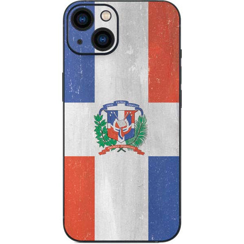 Dominican Republic Flag Faded iPhone 15 Skin