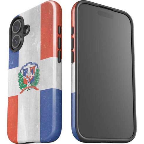 Dominican Republic Flag Faded iPhone 16 Impact Case