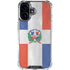 Dominican Republic Flag Faded iPhone 16 Plus Clear Case