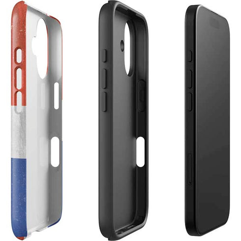 Dominican Republic Flag Faded iPhone 16 Plus Impact Case