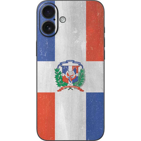 Dominican Republic Flag Faded iPhone 16 Plus Skin