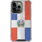 Dominican Republic Flag Faded iPhone 16 Pro Clear Case