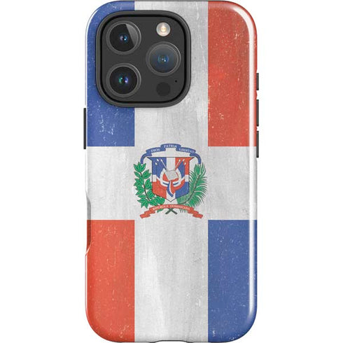 Dominican Republic Flag Faded iPhone 16 Pro Impact Case