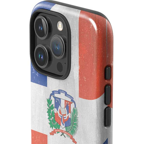 Dominican Republic Flag Faded iPhone 16 Pro Impact Case