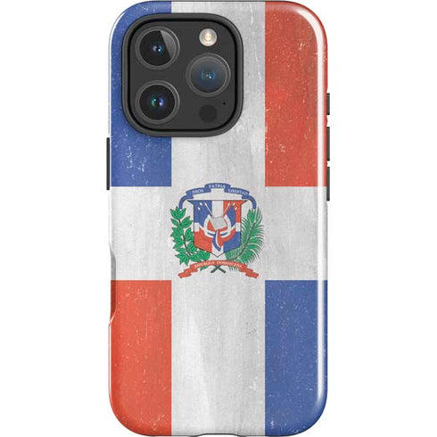 Dominican Republic Flag Faded iPhone 16 Pro Max Impact Case