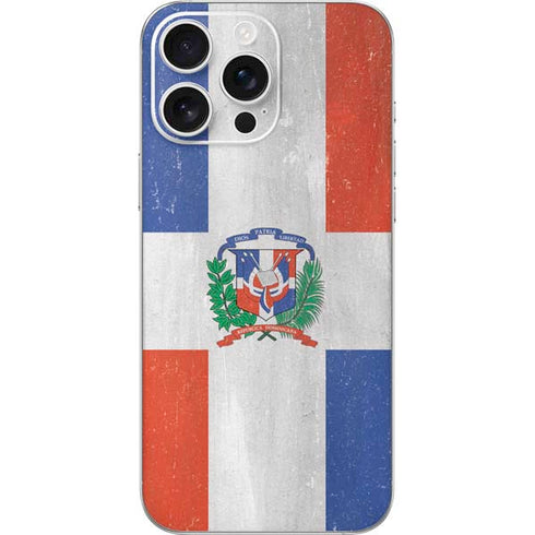 Dominican Republic Flag Faded iPhone 16 Pro Max Skin