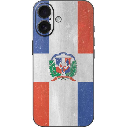 Dominican Republic Flag Faded iPhone 16 Skin
