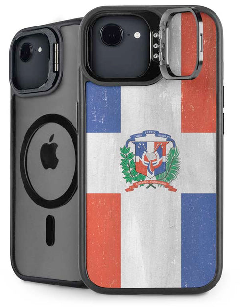 Dominican Republic Flag Faded iPhone 16e Kickstand Case