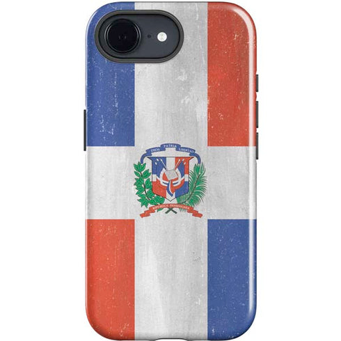 Dominican Republic Flag Faded iPhone 16e Impact Case