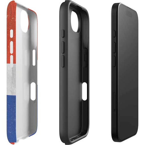 Dominican Republic Flag Faded iPhone 16e Impact Case